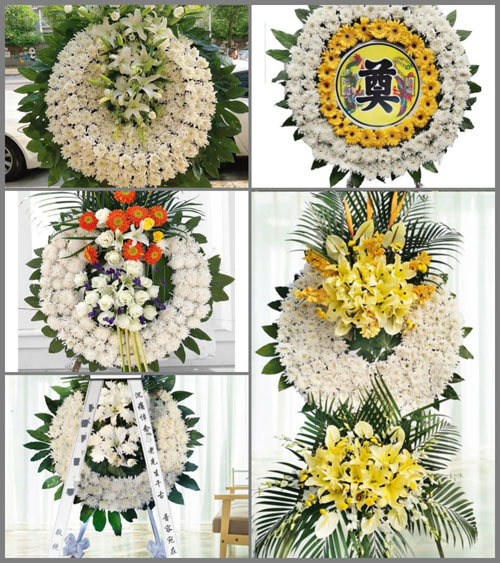 山东济宁邹城市太平镇谢家口村花圈速递